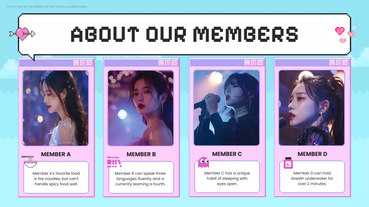 Pink Retro Members Guide Presentation