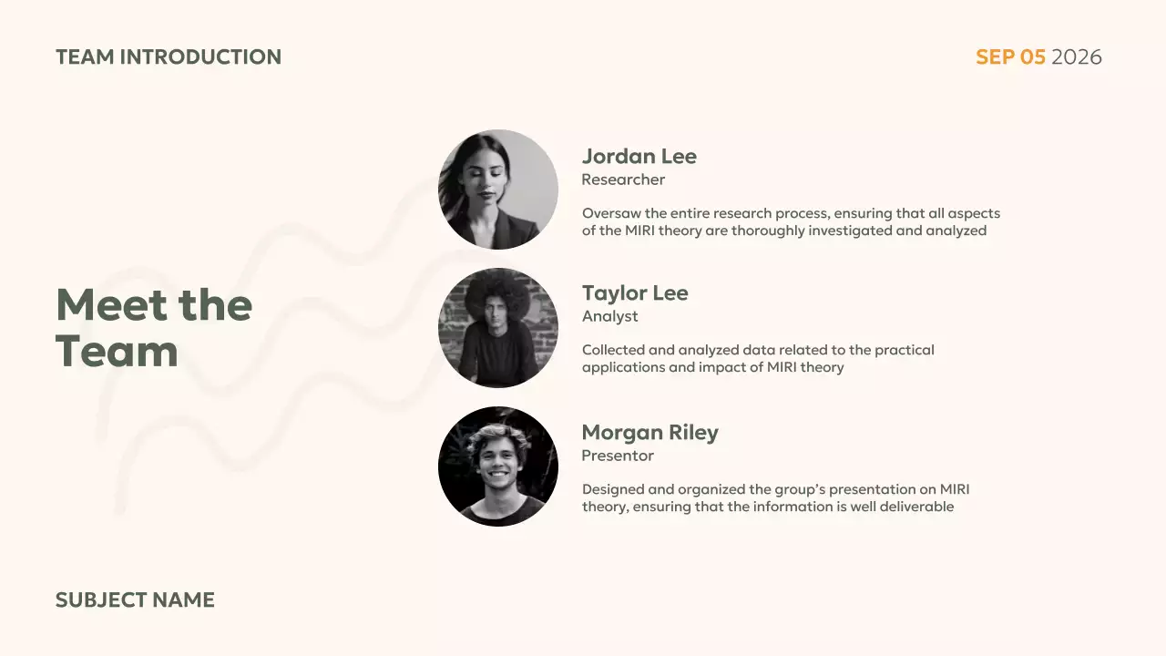 Beige minimal project overview presentation