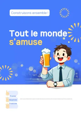 Blue Simple Dinner Guide