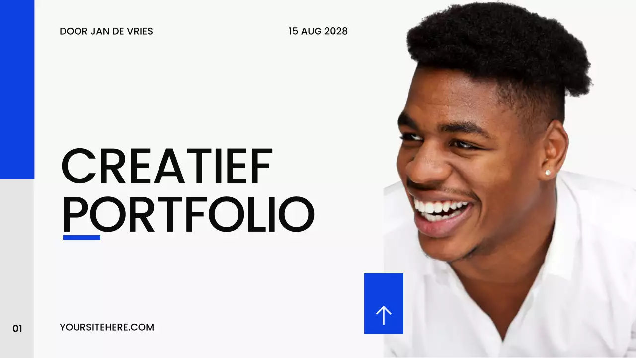 Blauw Modern Creatieportfolio