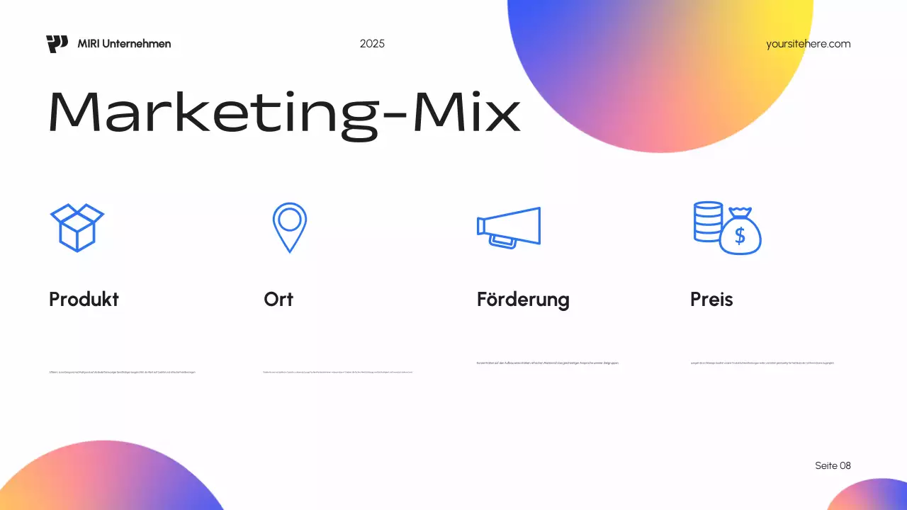 Blue Modern Marketing Plan