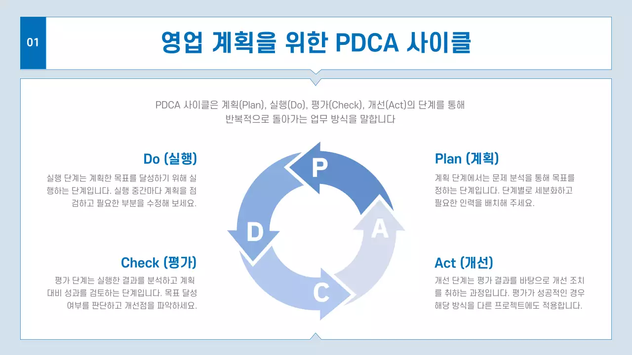 파랑 모던 비즈니스 기획서