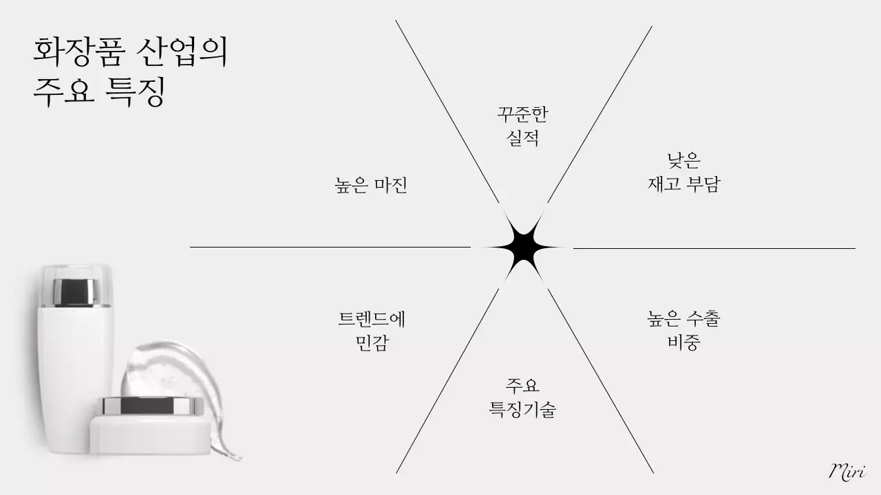 회색 모던 뷰티 보고서