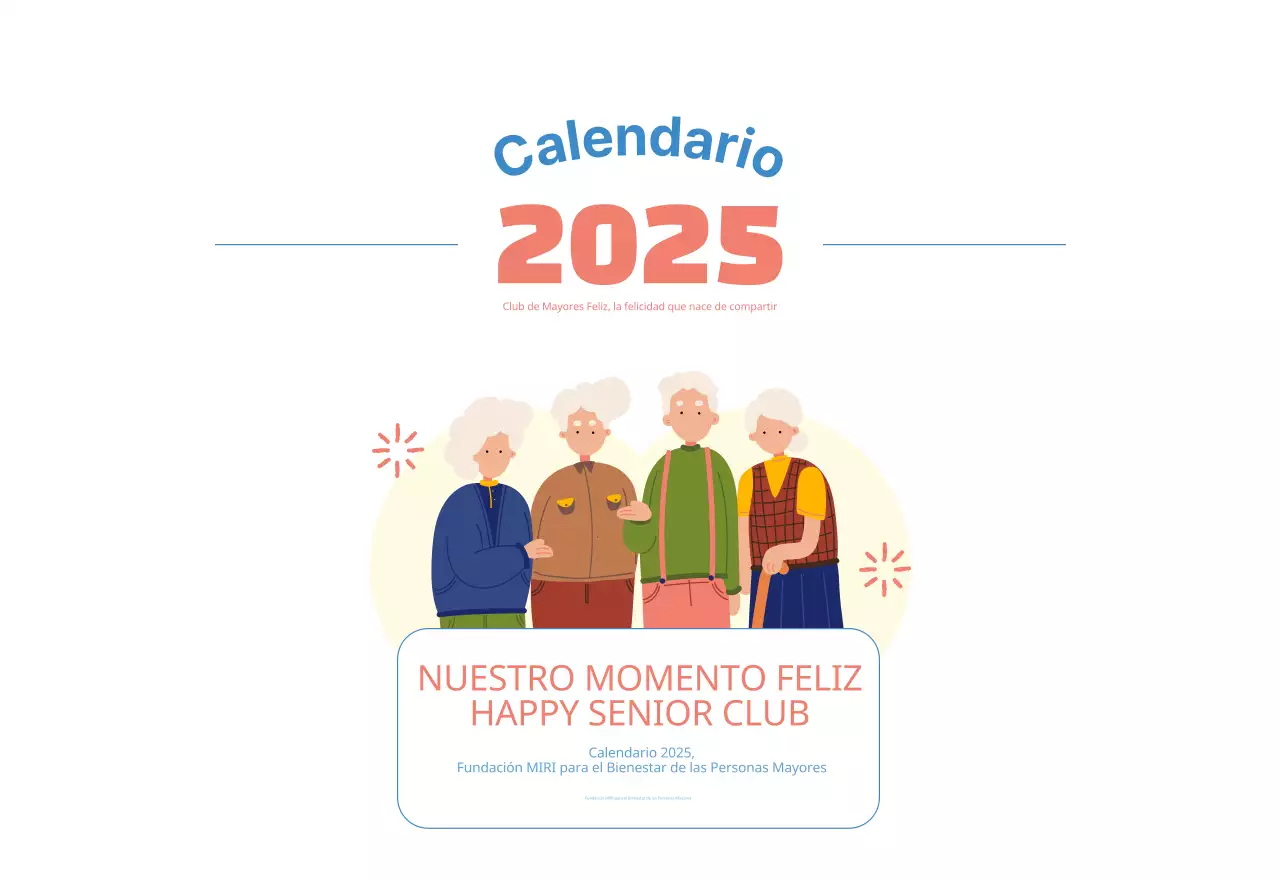Calendario comercial con simpáticas ilustraciones
