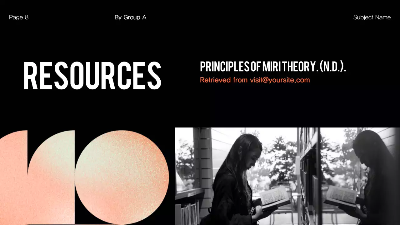 Trình bày dự án Orange Modern