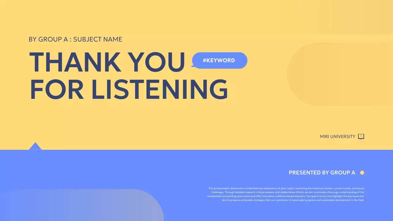 Blue Modern Project Presentation