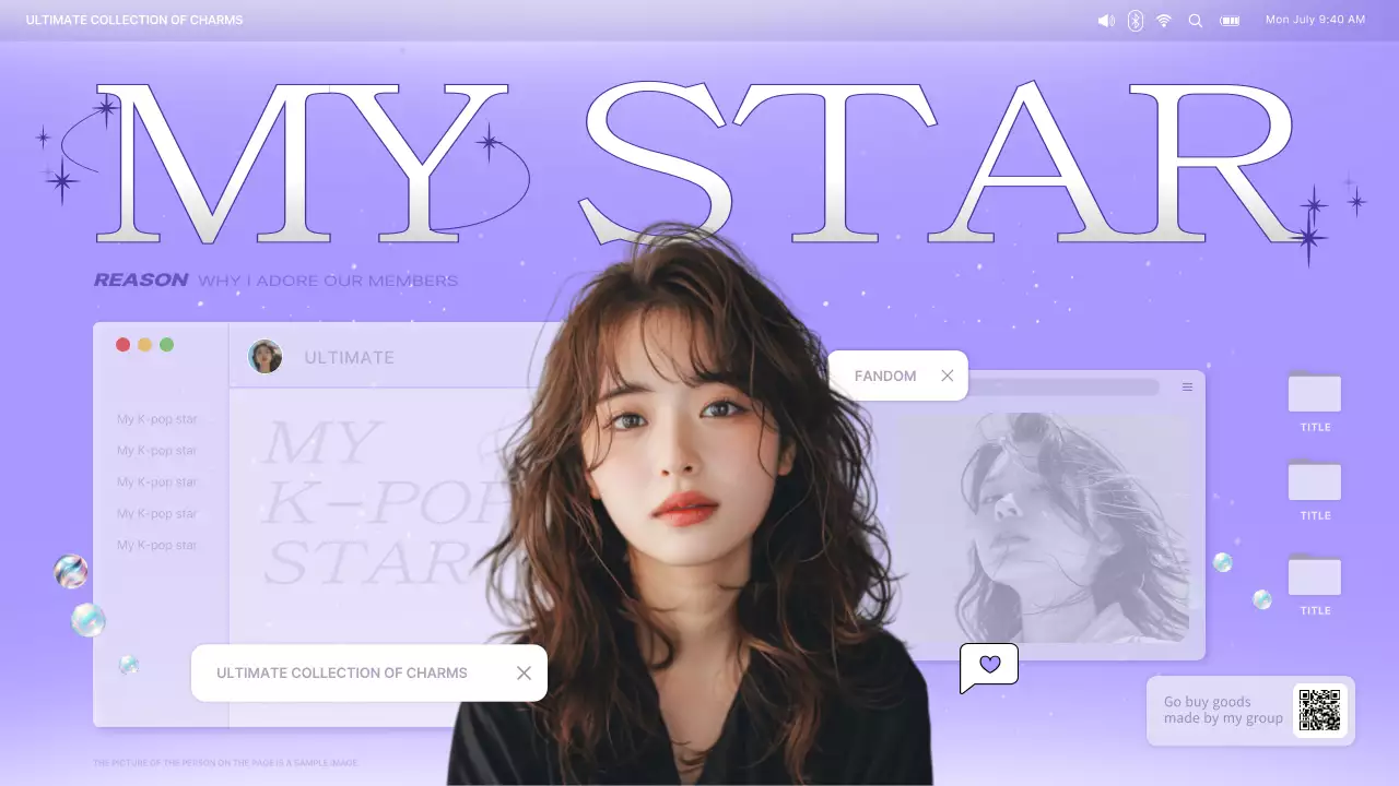 Purple Trendy Fandom Advertisement Presentation