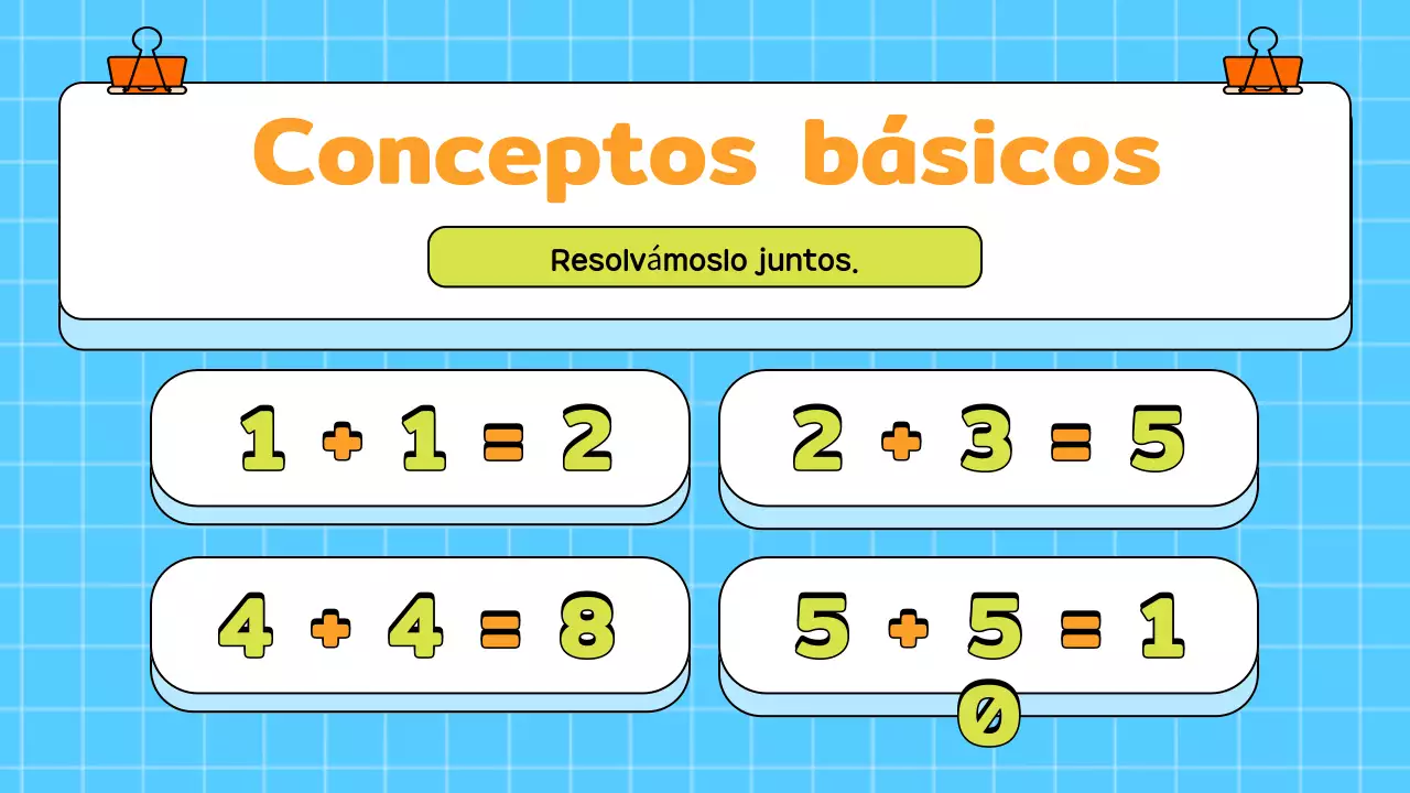 Azul alegre curso de matemáticas