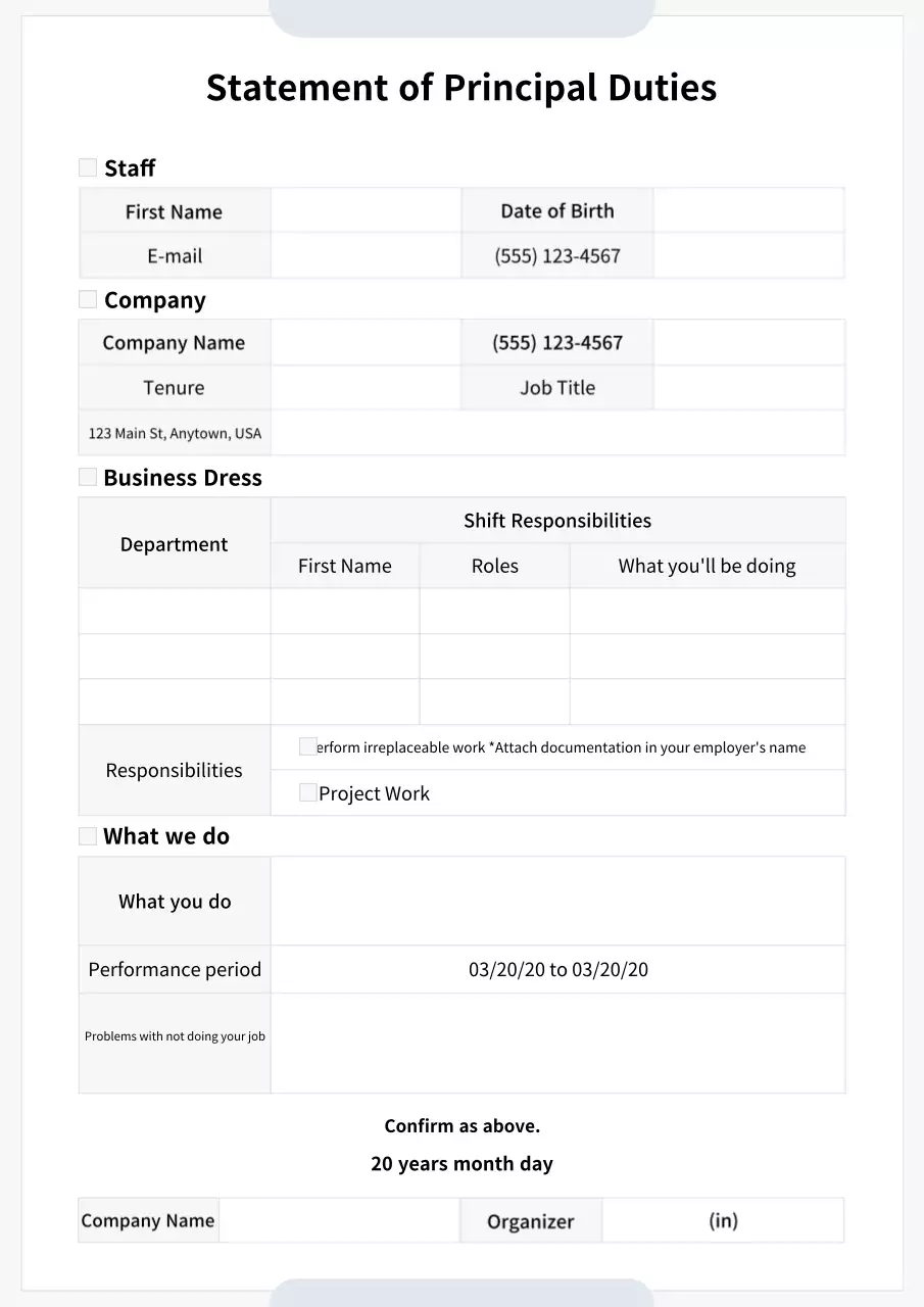 Tài liệu việc làm chuyên nghiệp màu trắng