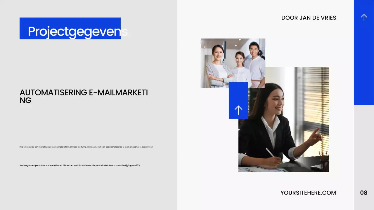 Blauw Modern Creatieportfolio