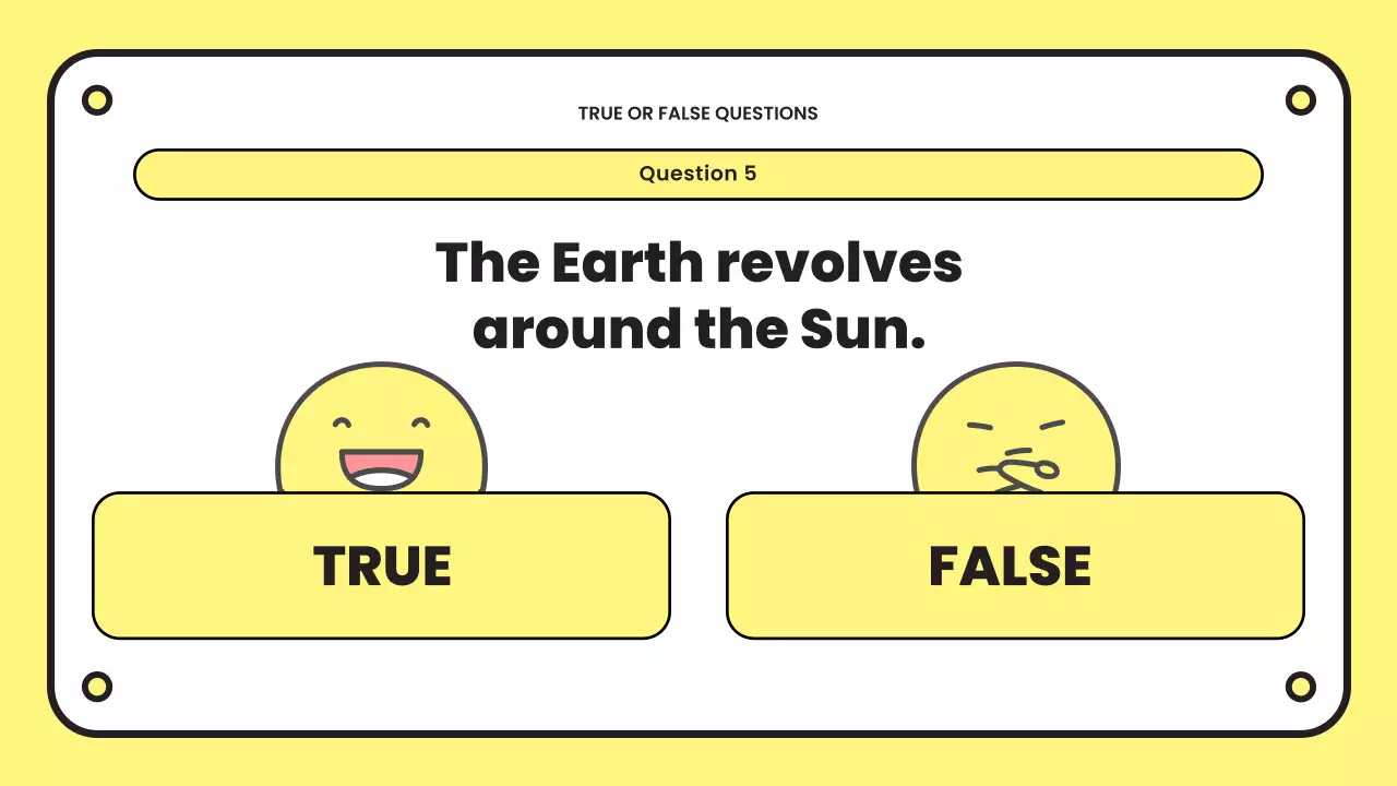 Yellow Playful Quiz Announcement Presentation