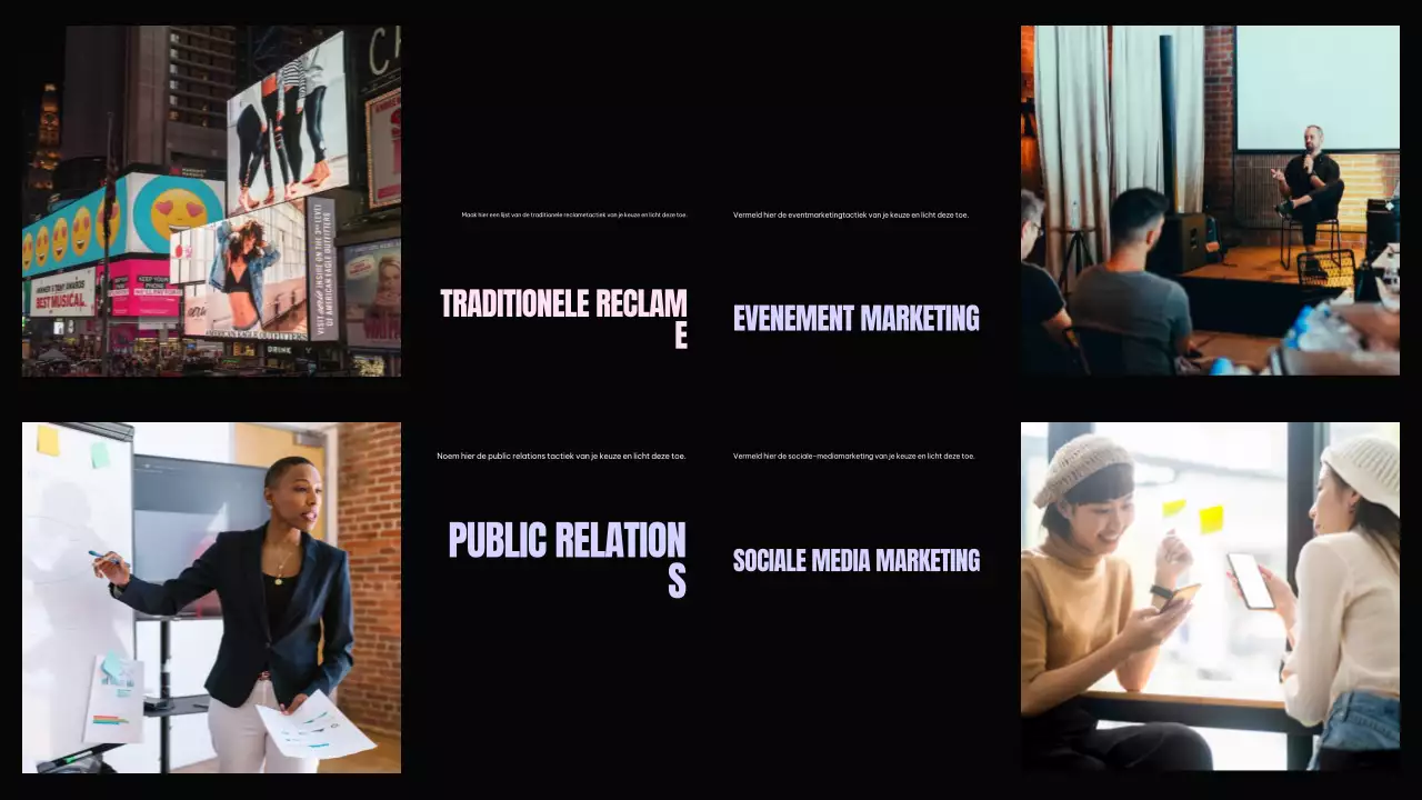 Zwart Modern Marketingplan