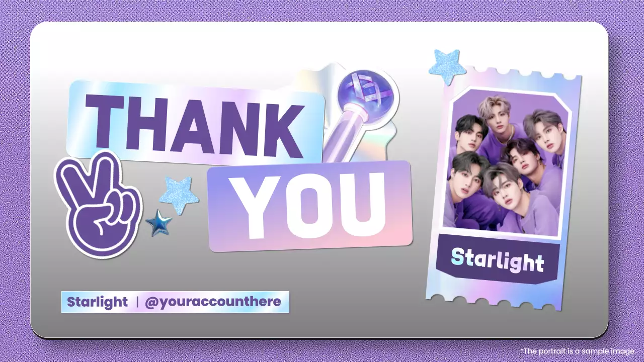 Purple Trendy Fan Diary Presentation