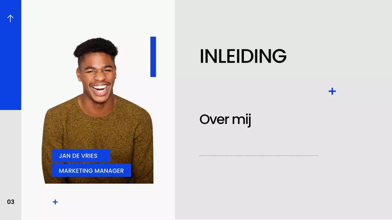 Blauw Modern Creatieportfolio