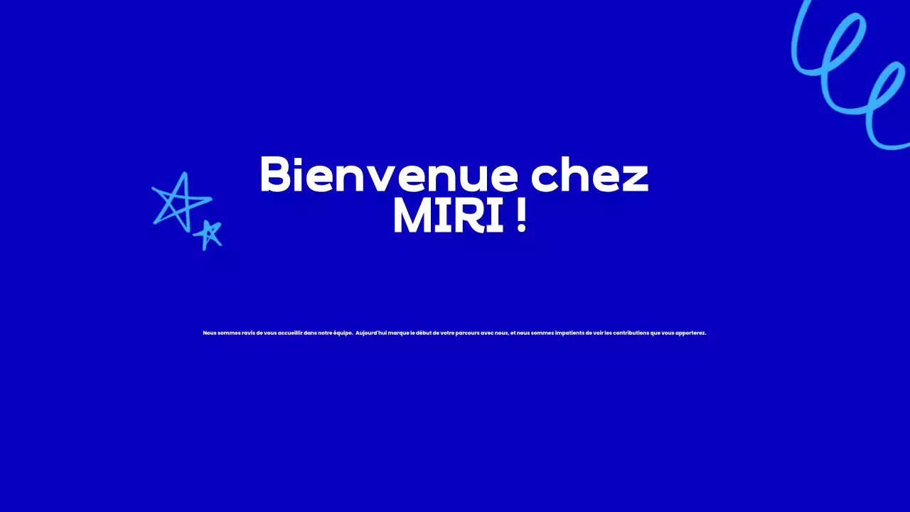 blue modern employee onboarding presentation