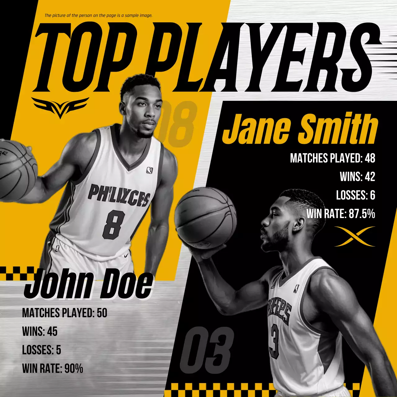 yellow modern sports announcement