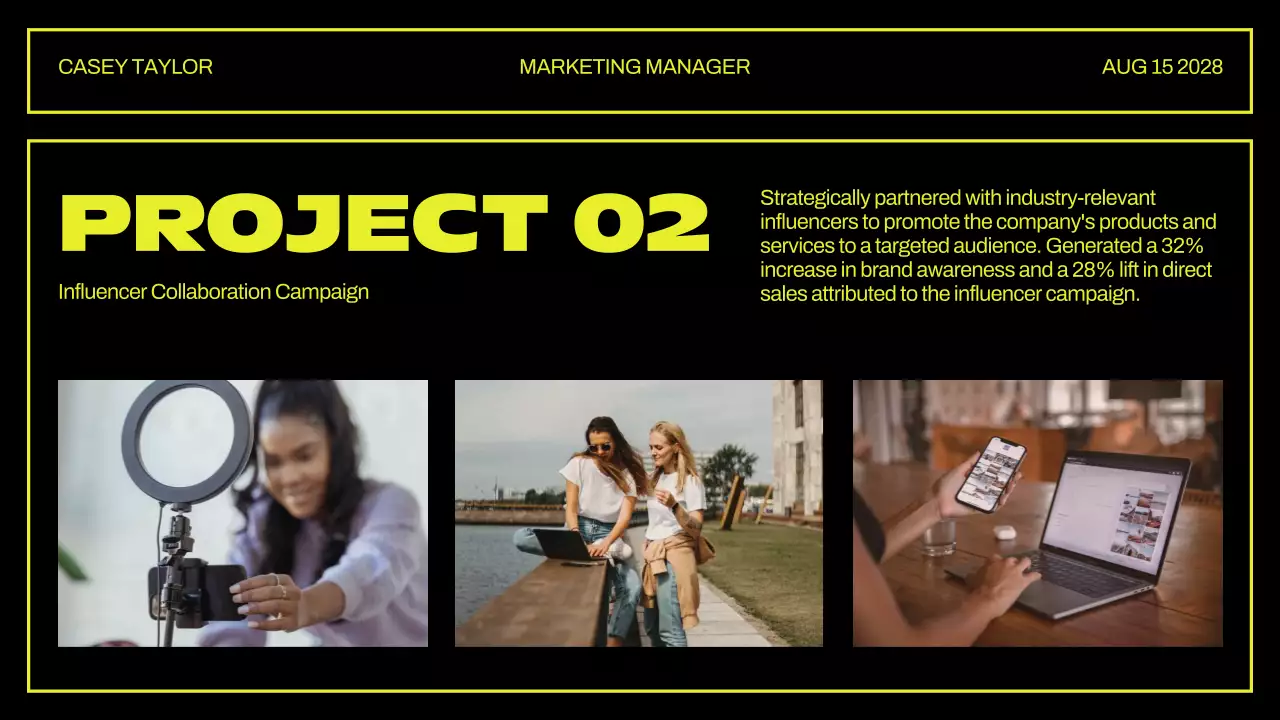 Yellow Retro Portfolio Presentation