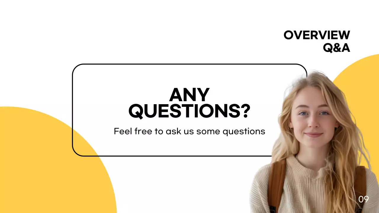 Trình bày dự án hiện đại màu vàng