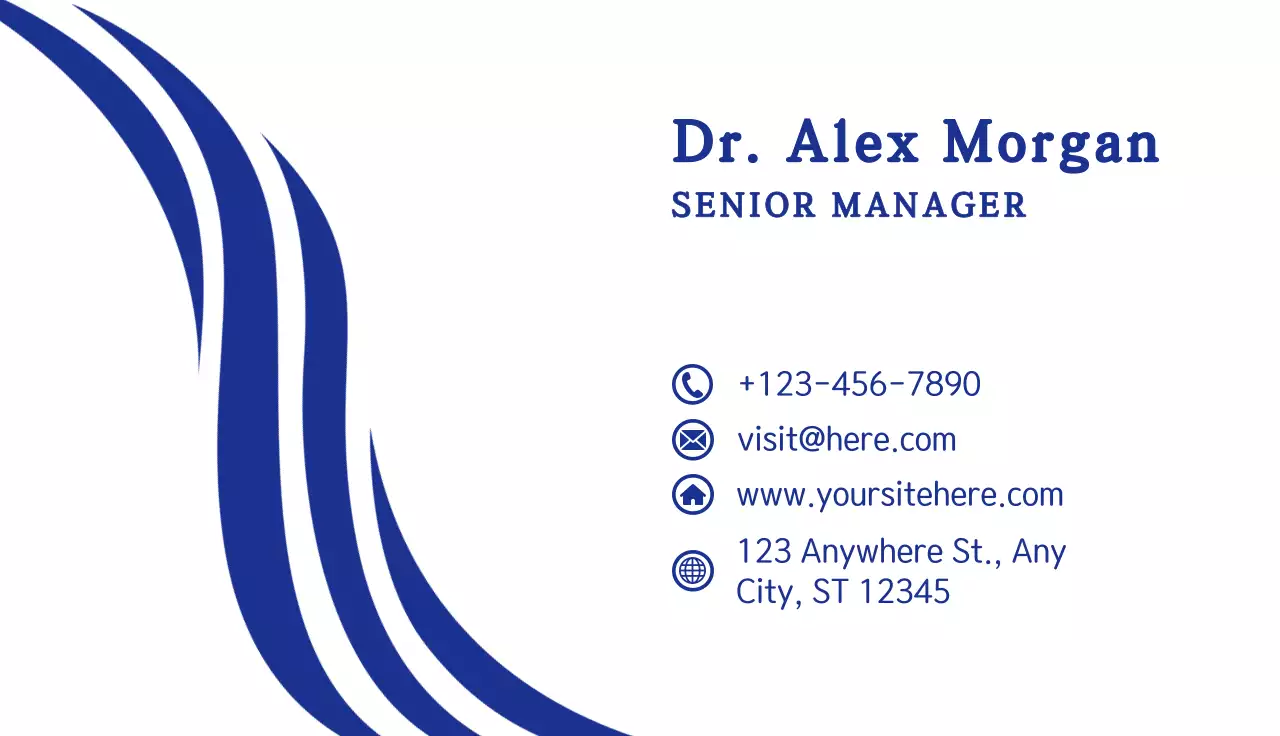 Blue Modern Business Card