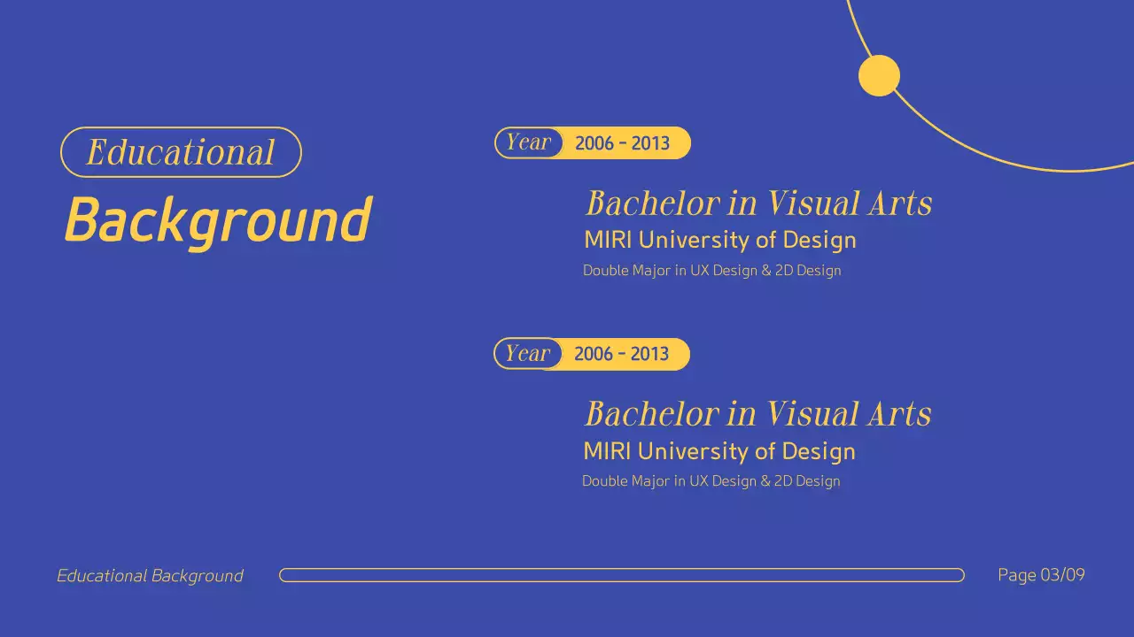 Blue Creative Portfolio Resume Presentation