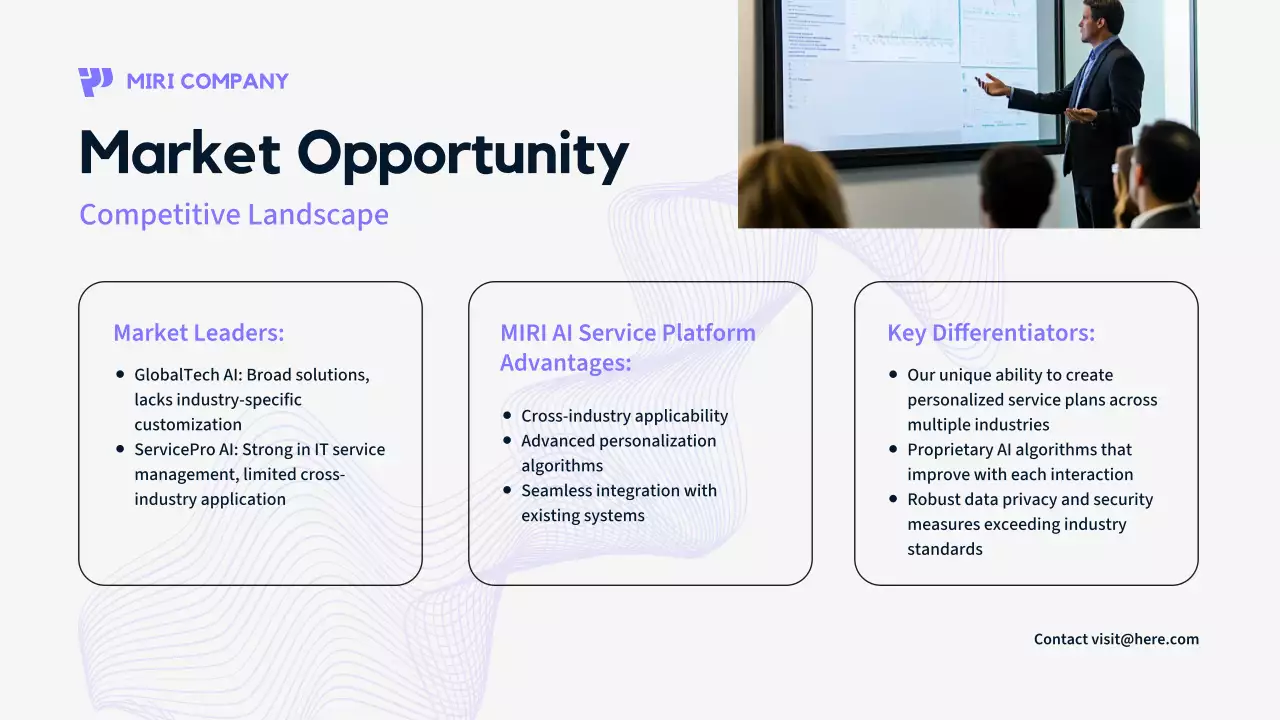 Navy Modern Business Promotion Presentation