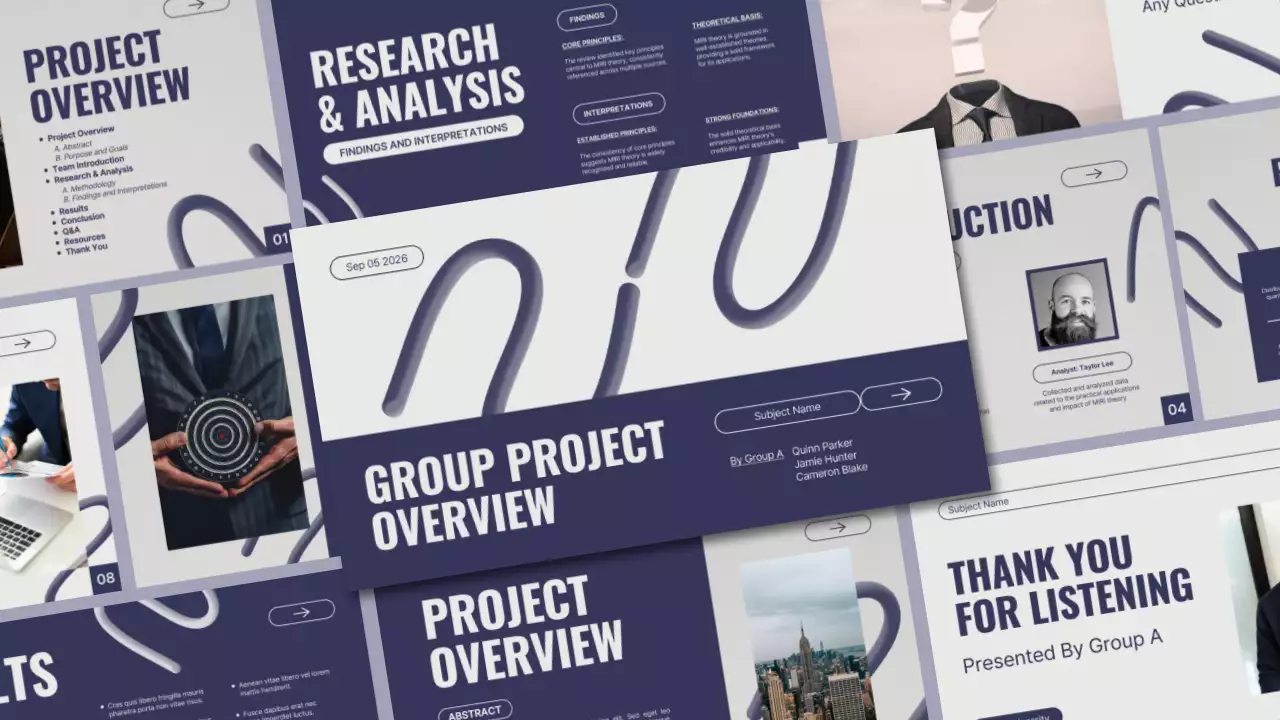 Blue Modern Project Presentation