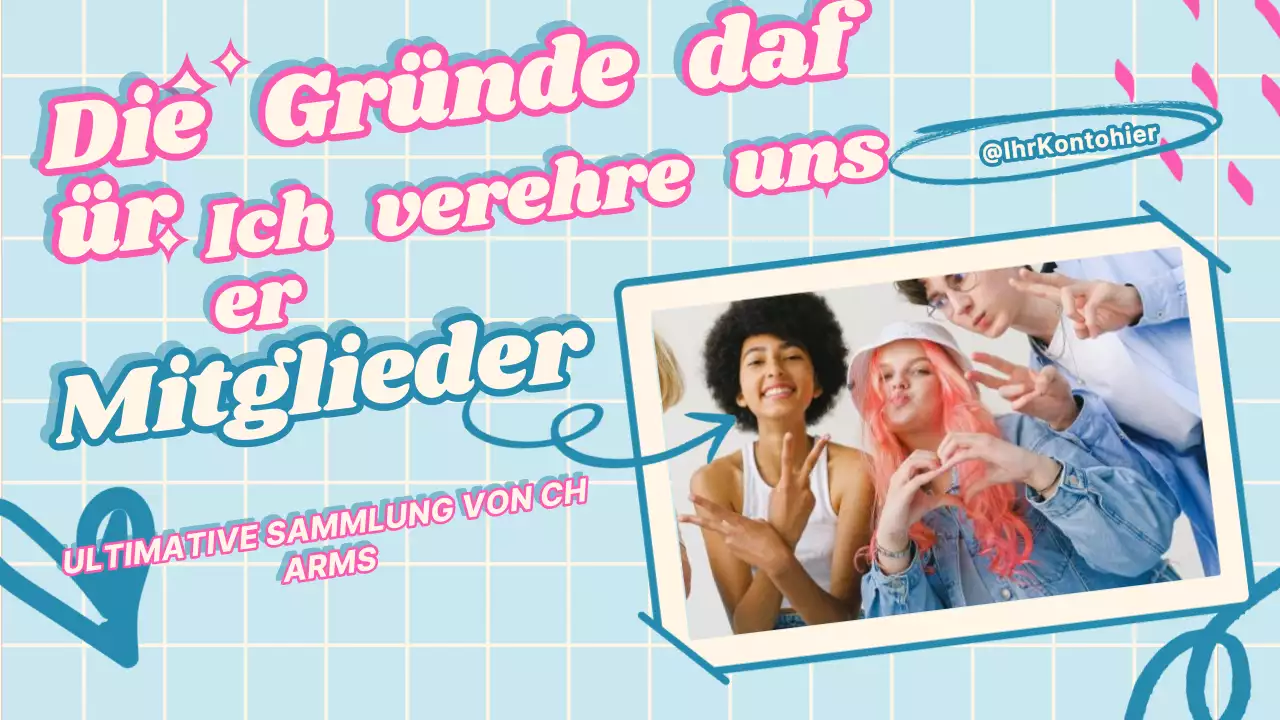 Blau Rosa Trendy Fandom Präsentation