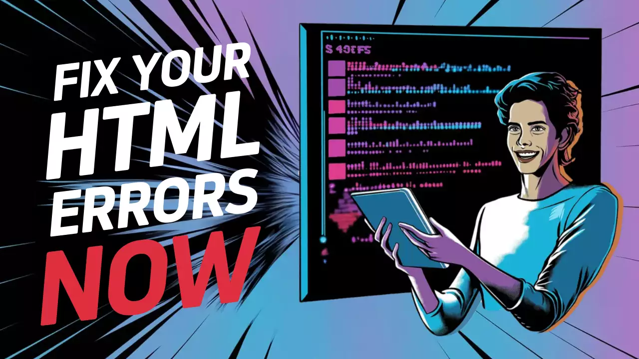 Blue Comic Html Guide YouTube Thumbnail