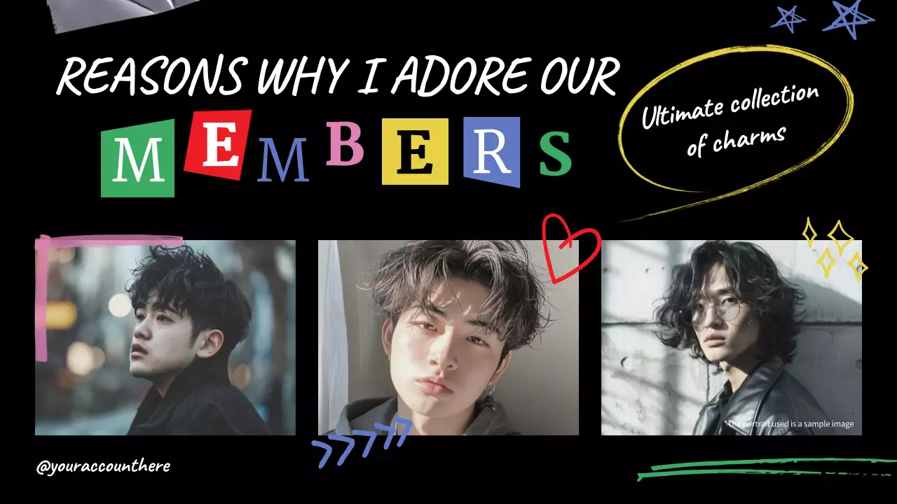 Black Trendy Members Presentation