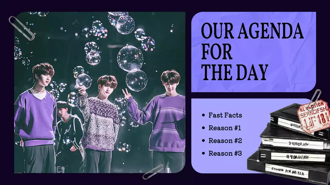 Purple Trendy Charms Guide Presentation