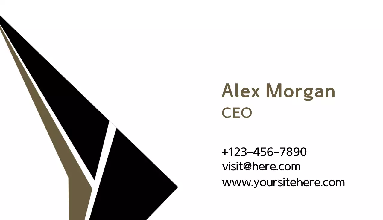 Black Minimal Business Card