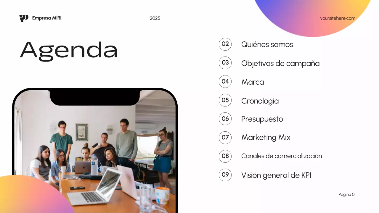 Plan de marketing Blue Modern