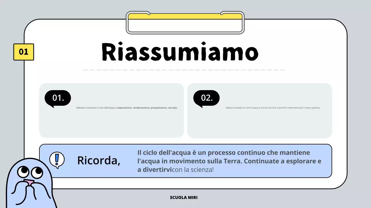 lezione sull'acqua grigia semplice