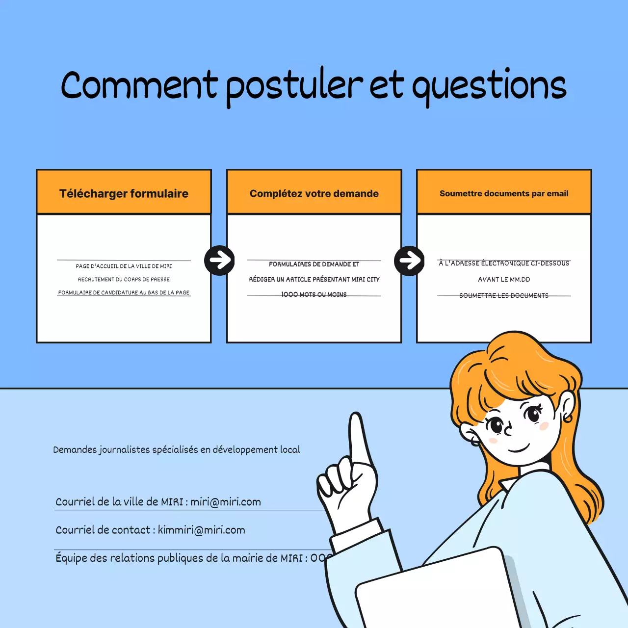 Bleu clair et simple pour les journalistes de développement local