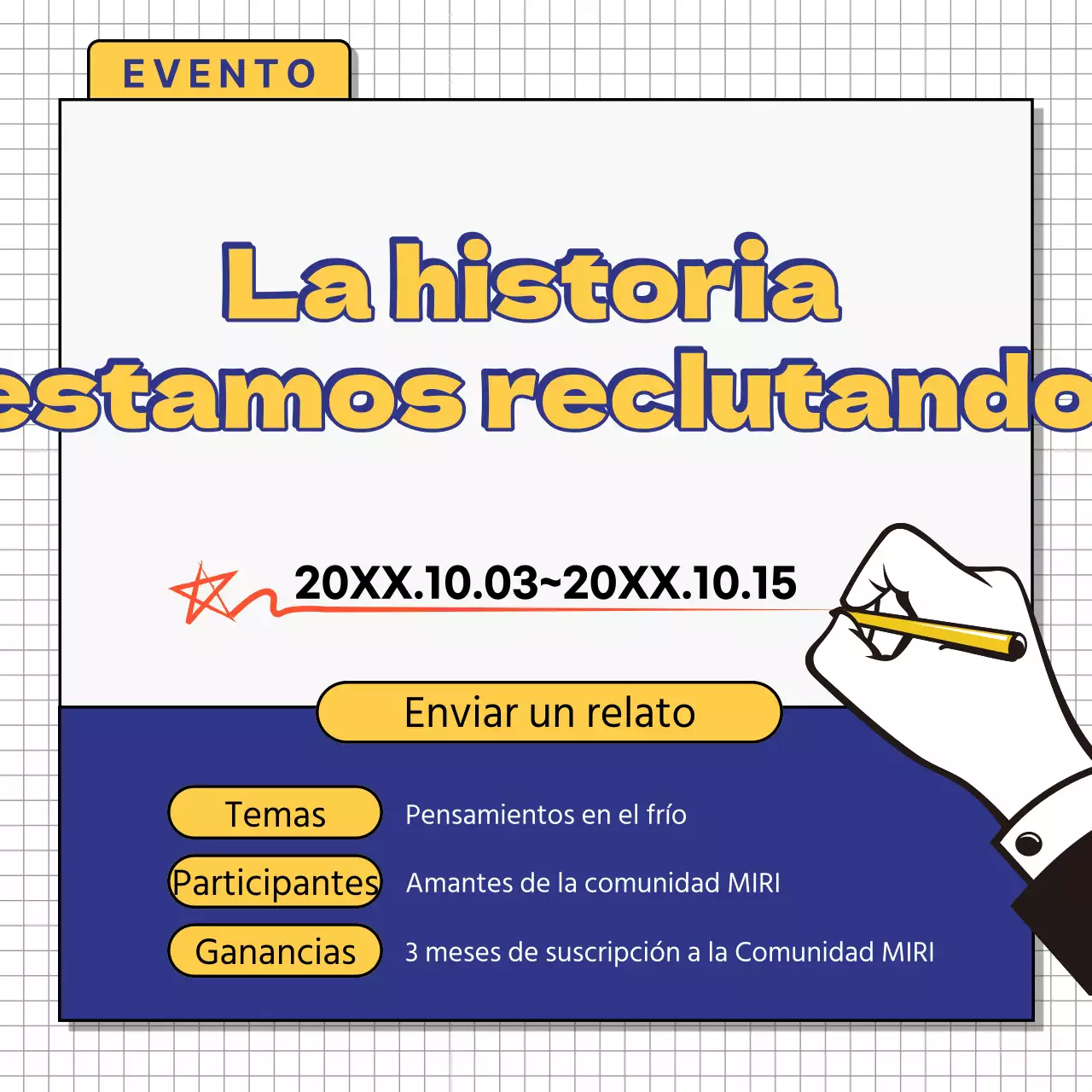 Resumen de eventos Yellow Simple