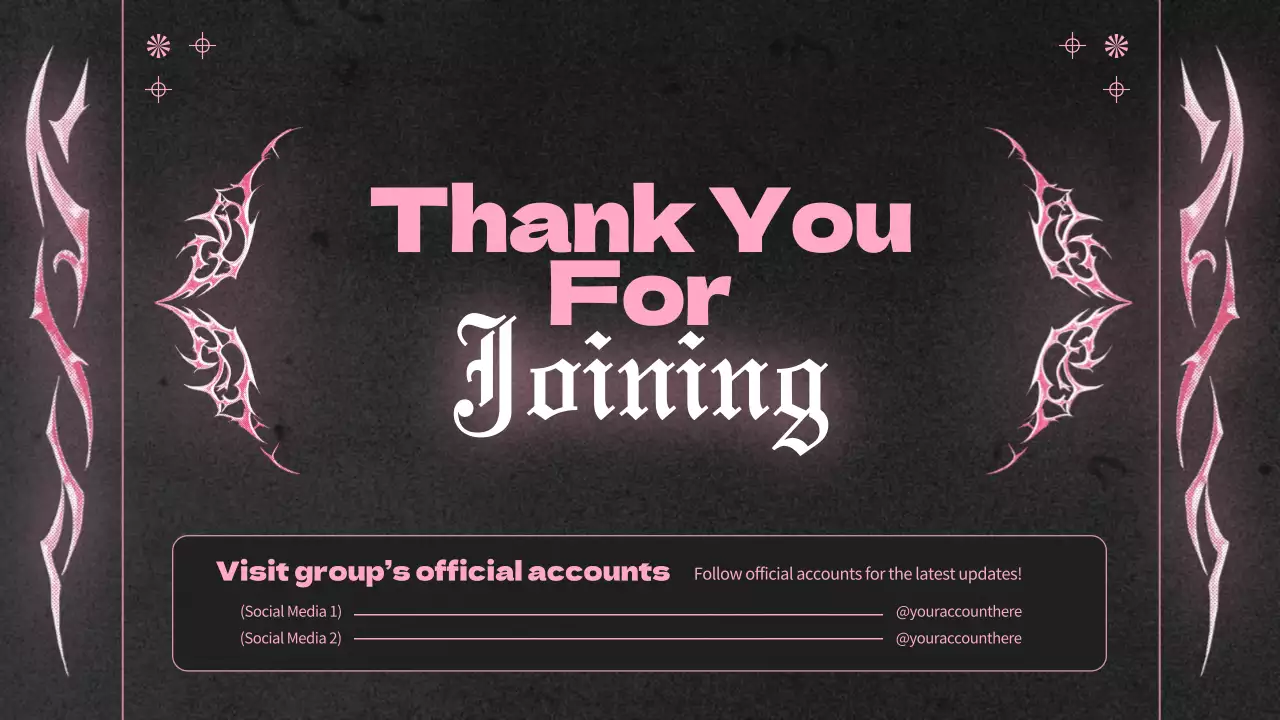 핑크 고딕 팬덤 가이드 프레젠테이션