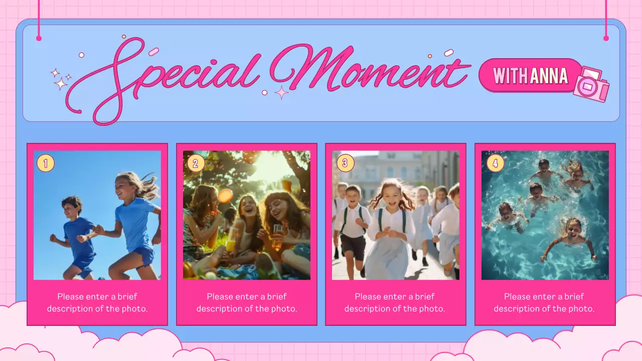 Pink Cute Birthday Card Presentation