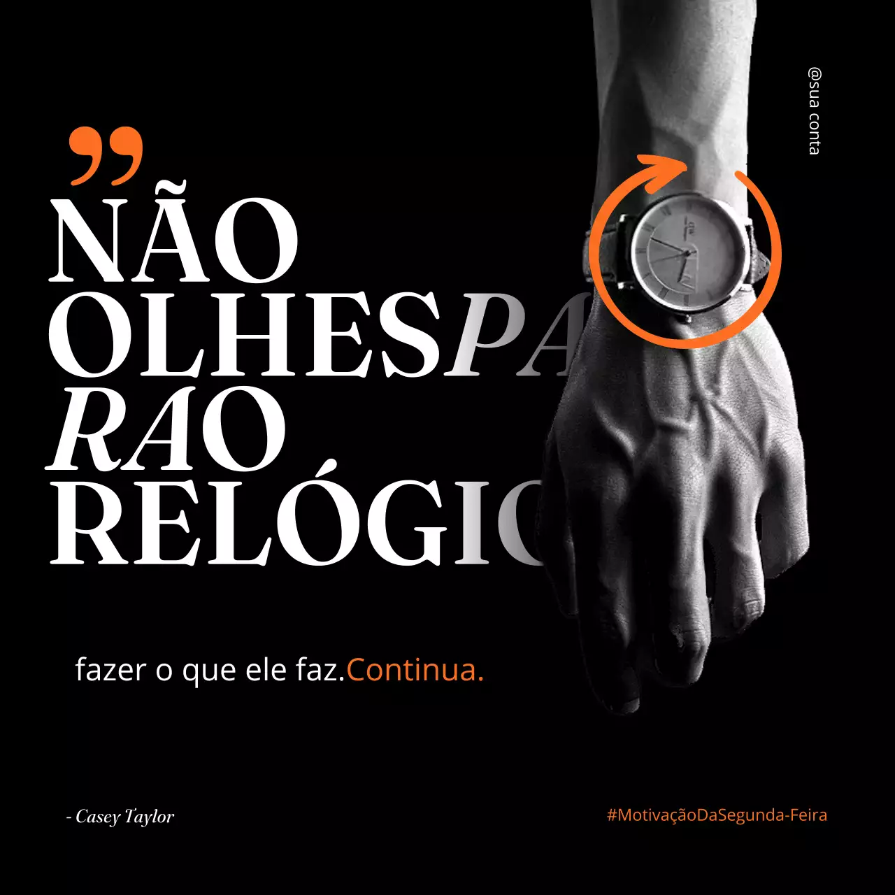 black minimal motivação citação