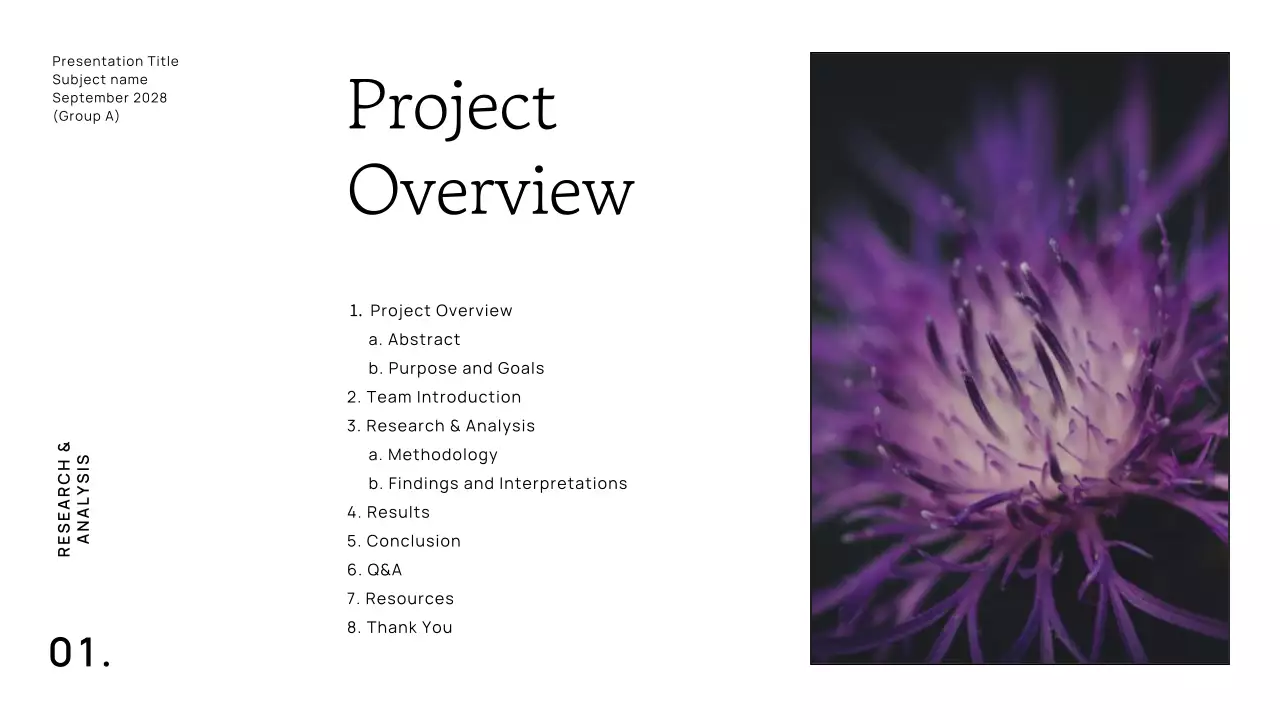 Presentasi Proyek Sederhana Putih