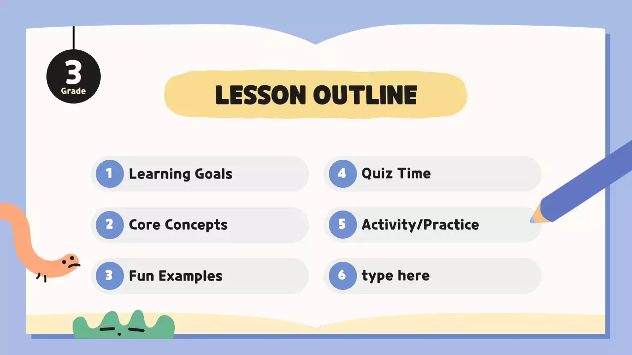 blue whimsical literature class