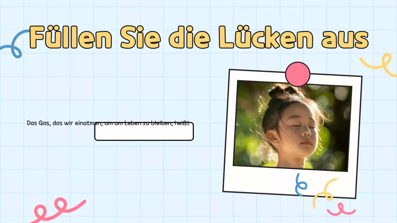 Gelbes Quiz für Schülerpräsentation