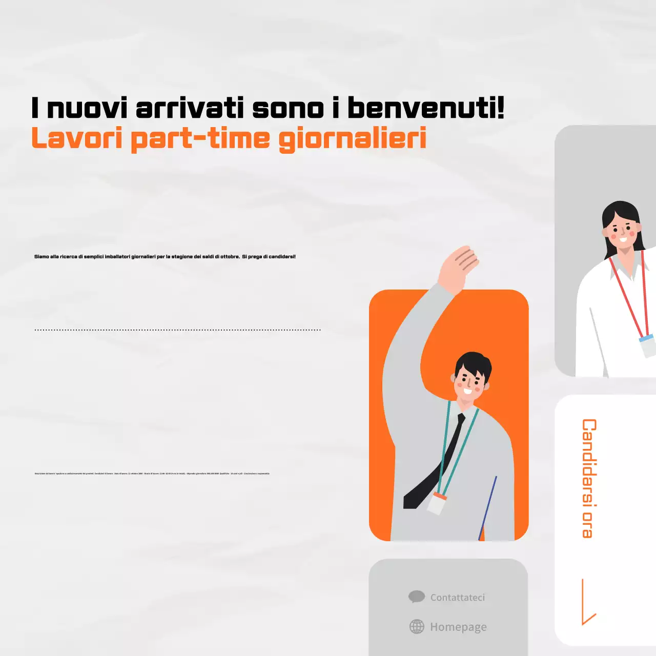 Annunci di lavoro Orange Neat