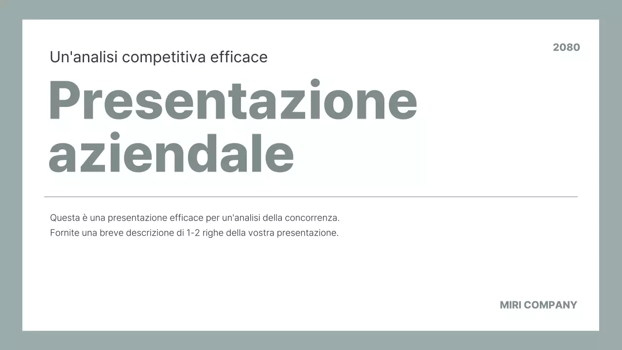 Analisi dei rapporti commerciali grigi e minimalisti