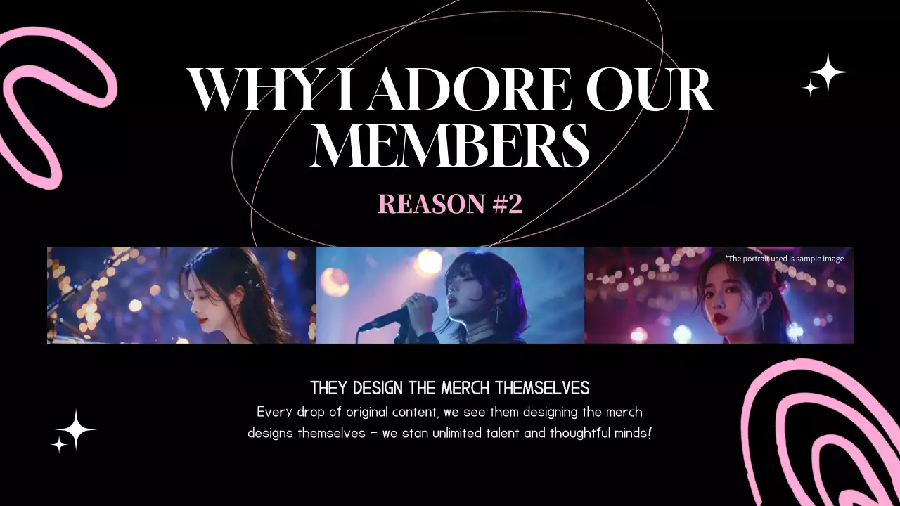 Pink Trendy Members Promotion Presentation
