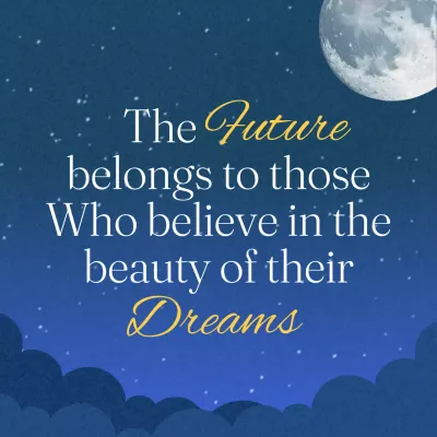 Blue Aesthetic Dreams Poster Social Media Post