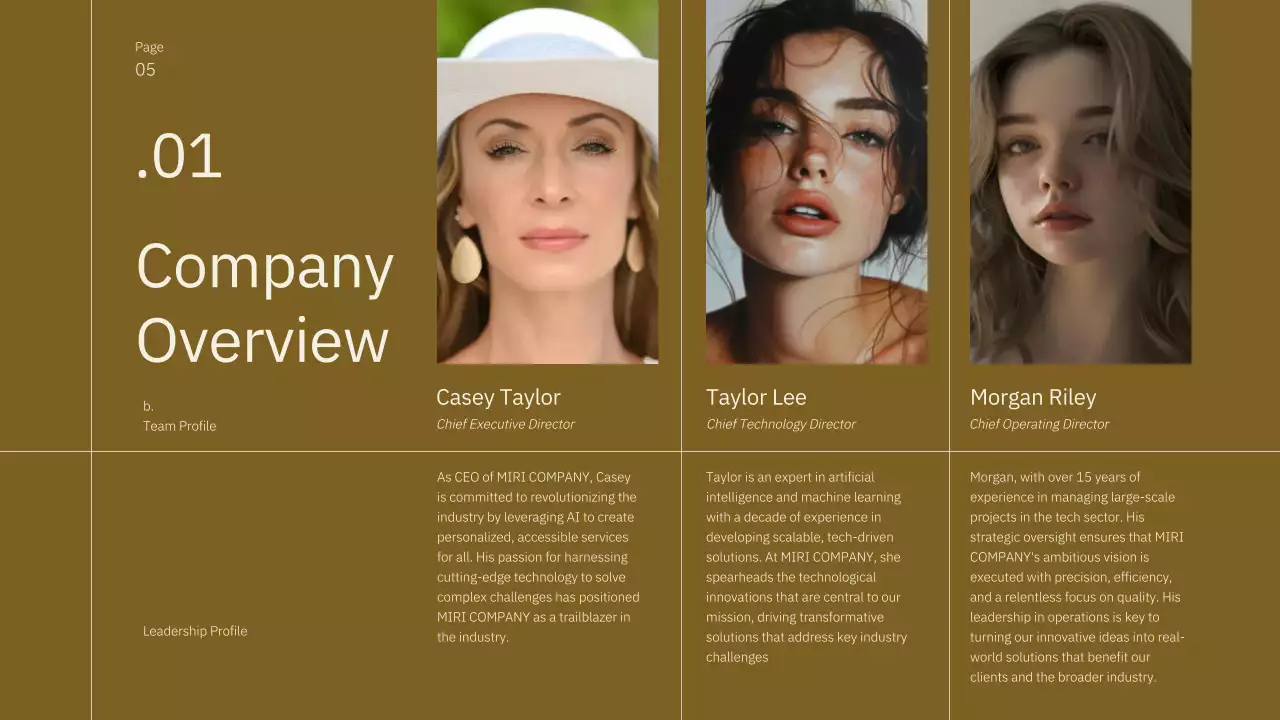 Brown Minimal Business Pitch Presentation