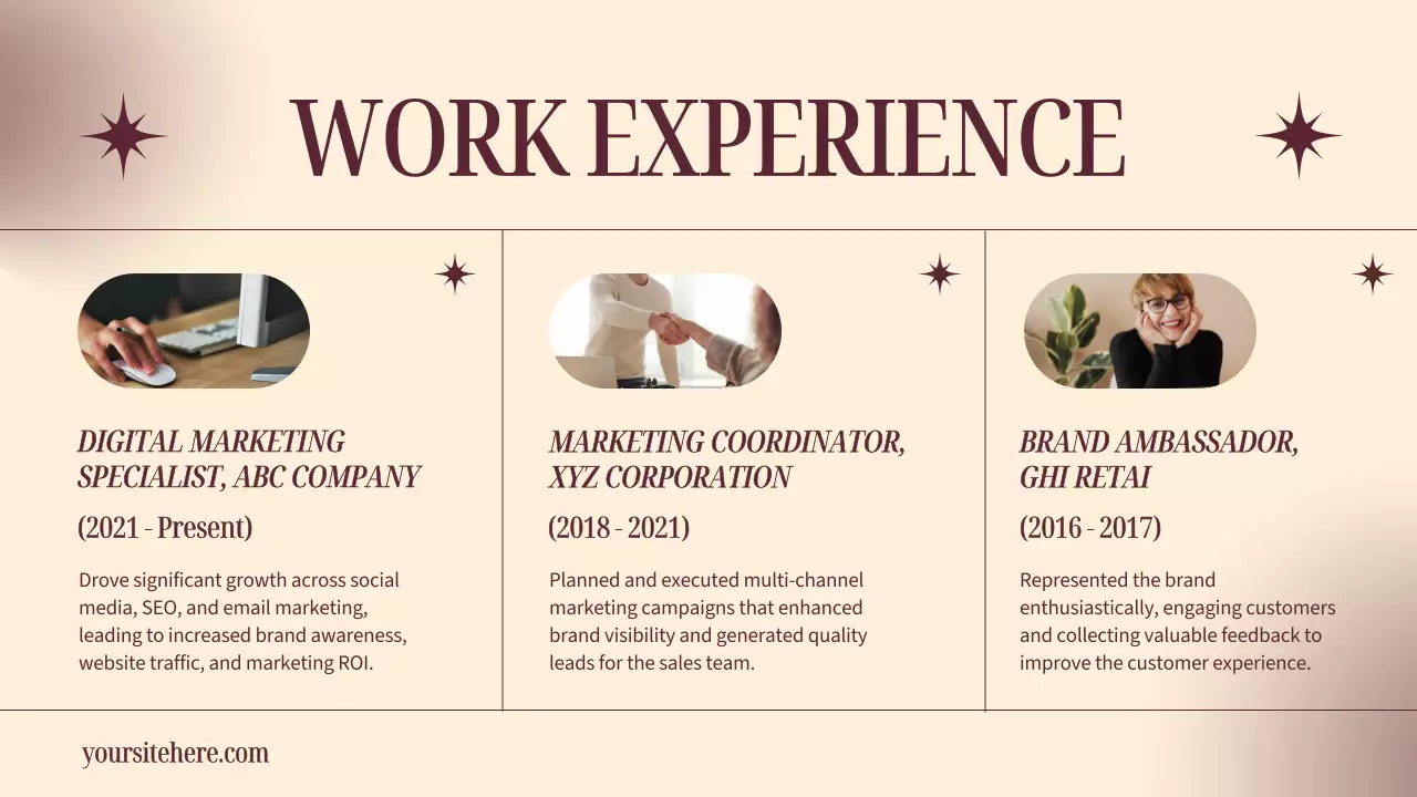 Maroon Elegant Portfolio Document Presentation