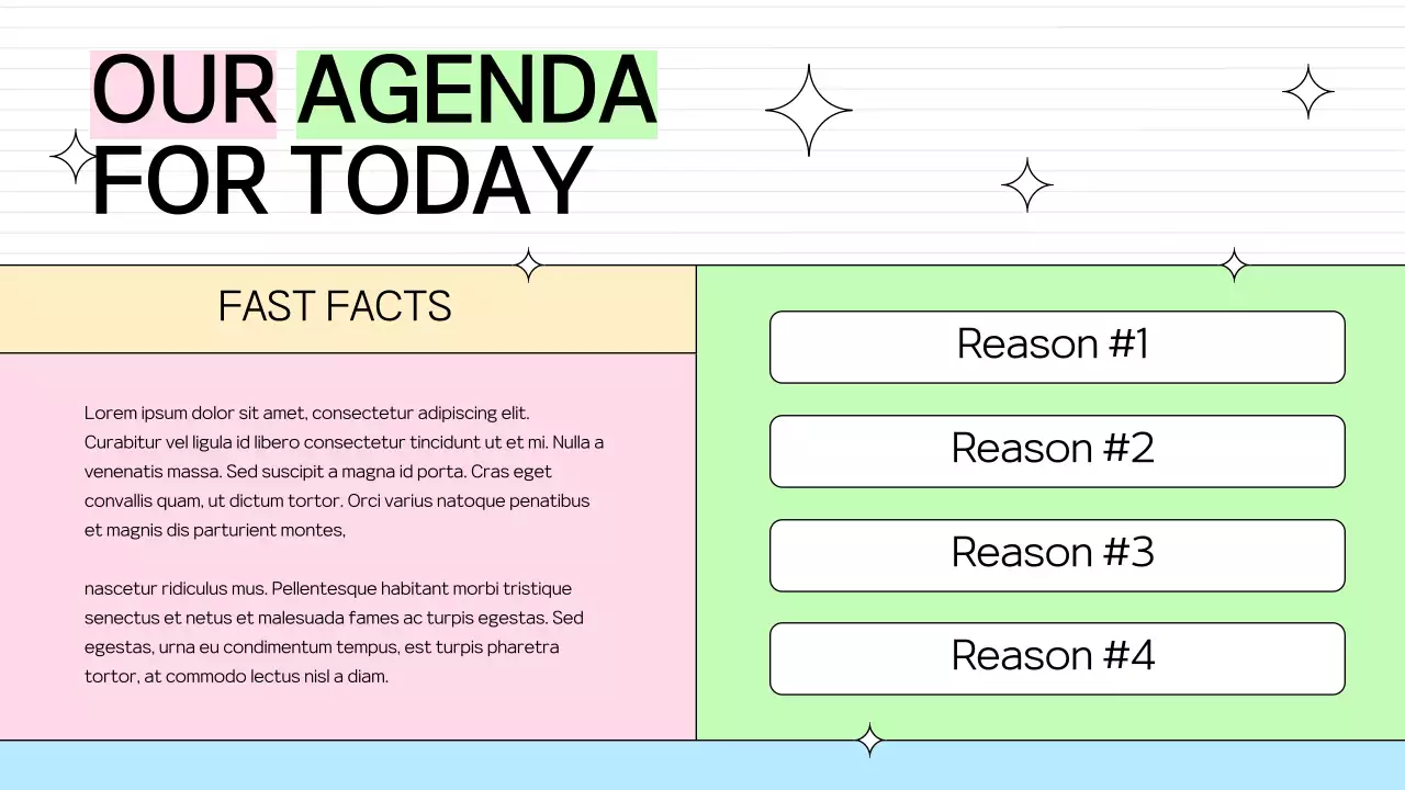 Colorful Trendy Members Agenda Presentation