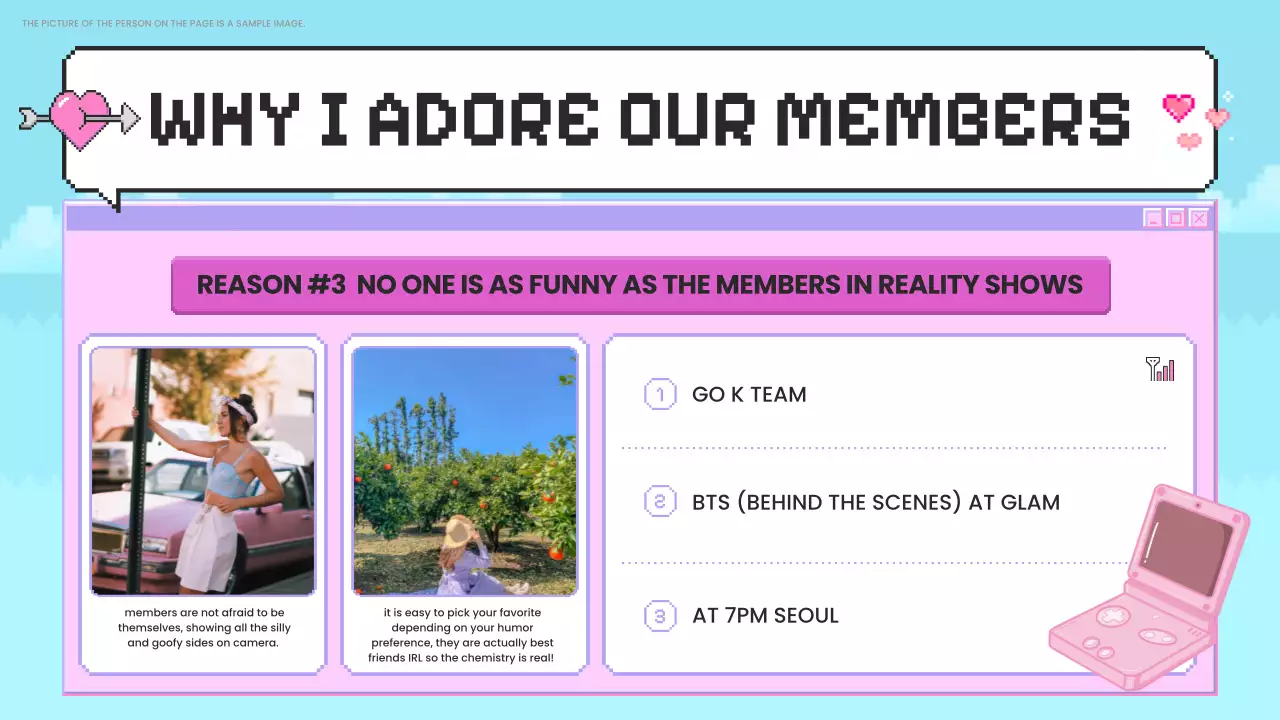 Pink Retro Members Guide Presentation