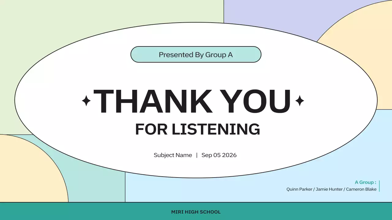 Colorful Minimal Project Presentation